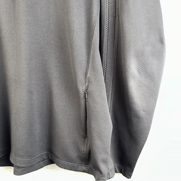 Nike Fit Dry Half Zip Mock Neck Sweatshirt Black Athletic Pullover Size Large - Picture 6 of 12
